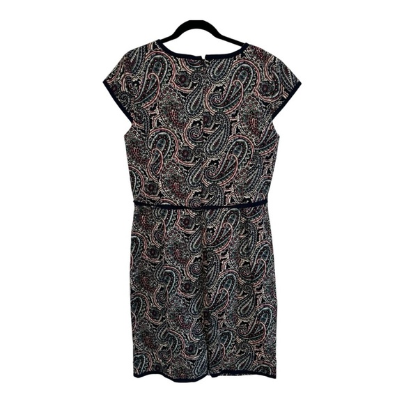 Talbots Paisley Belted Sheath Dress Size 14 – Classic, Flattering, New - Picture 4 of 6